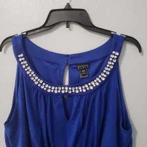 Royal blue sleeveless  dress